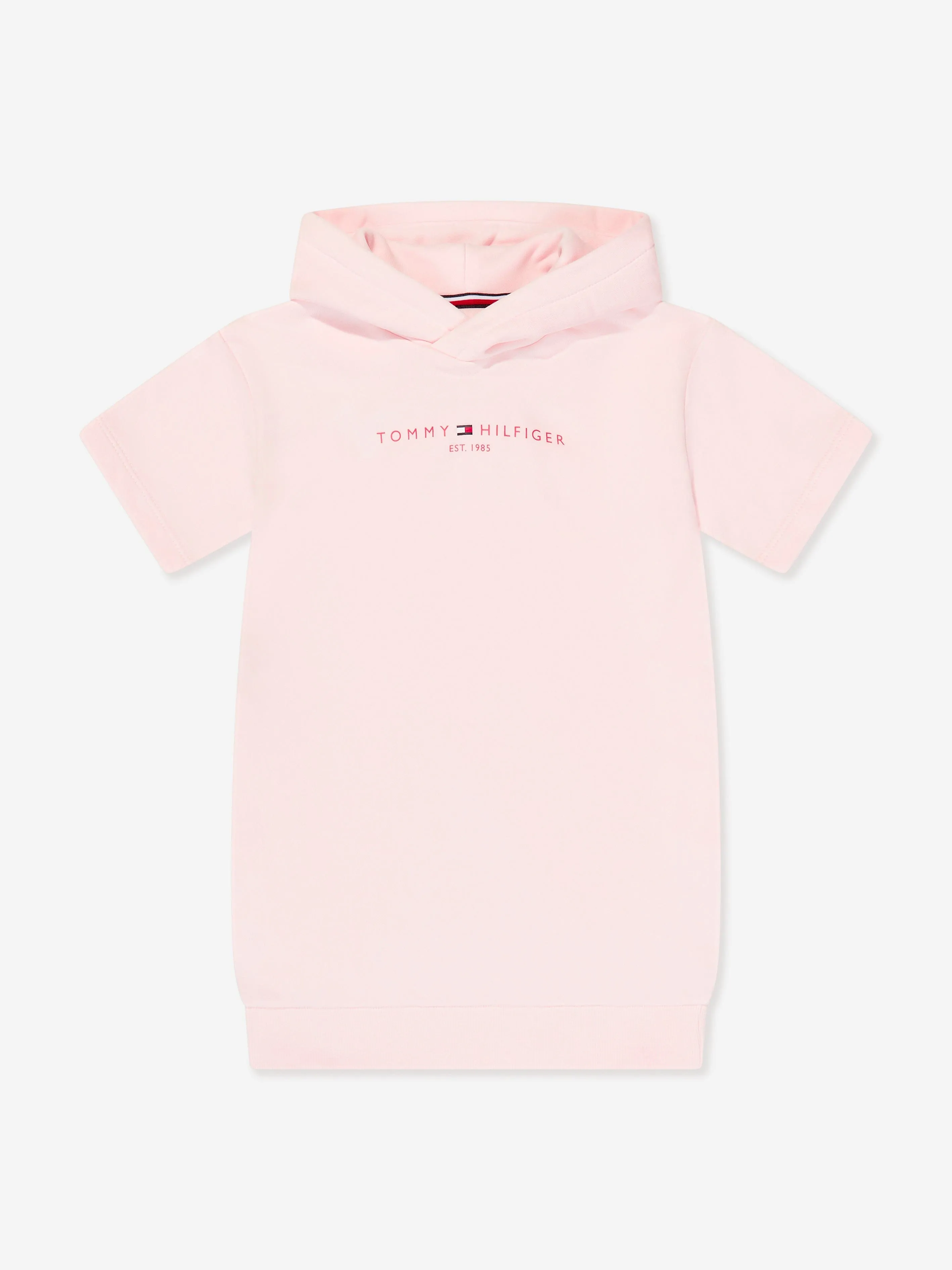 Tommy Hilfiger Girls Essential Hoodie Dress in Pink