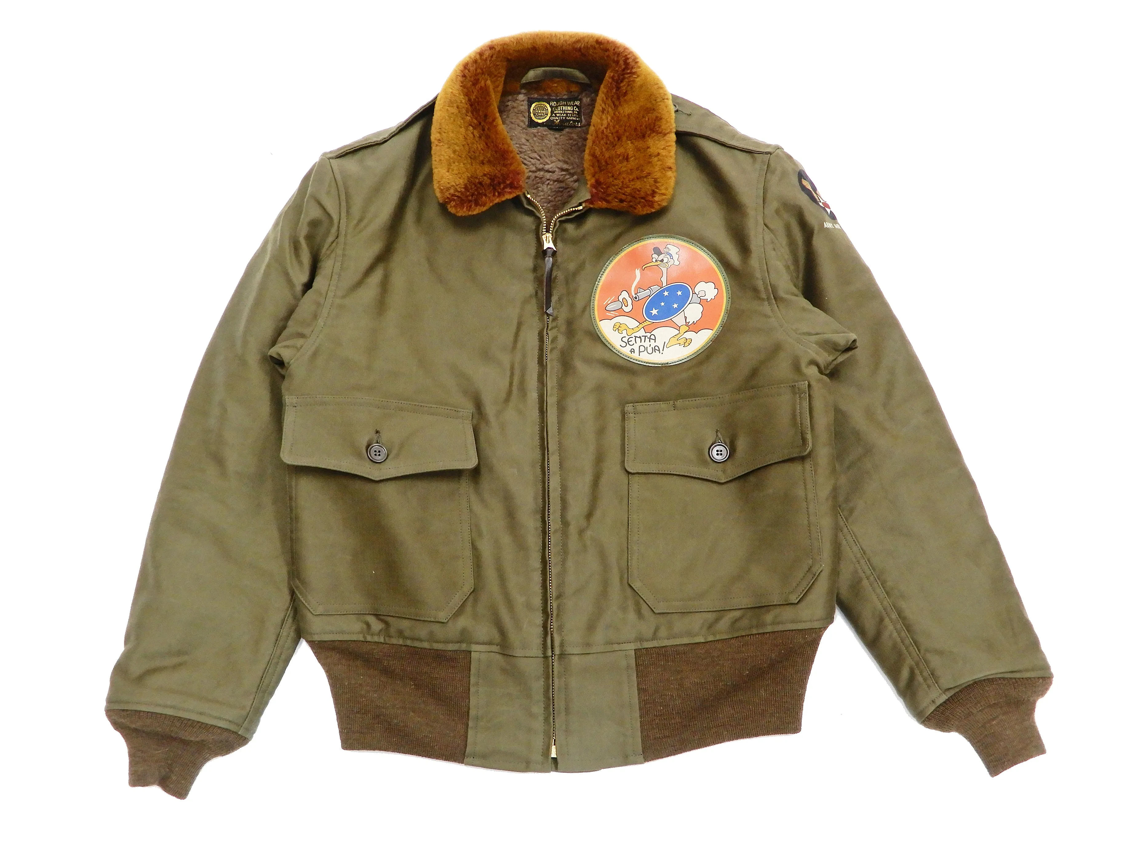 TOYS McCOY Jacket Men's USAAF B-10 Flight Jacket Senta a Pua! Custom B10 TMJ2129 Olive Drab