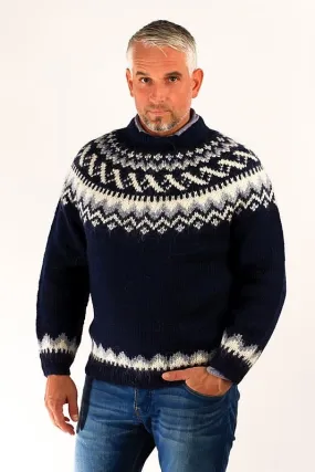 Traditional Wool Pullover Blue