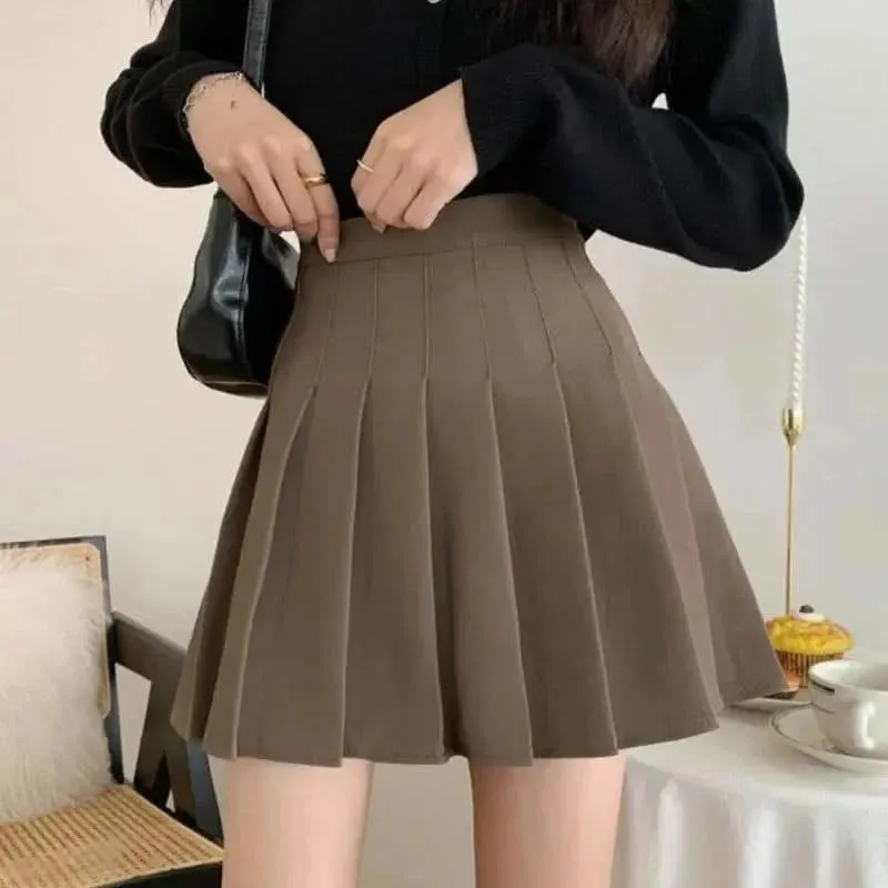 ULILICOO 2024 Luxe High-Waisted Pleated Skirt Shorts