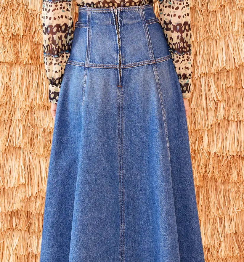 ULLA JOHNSON - The Brigette Skirt - Danube