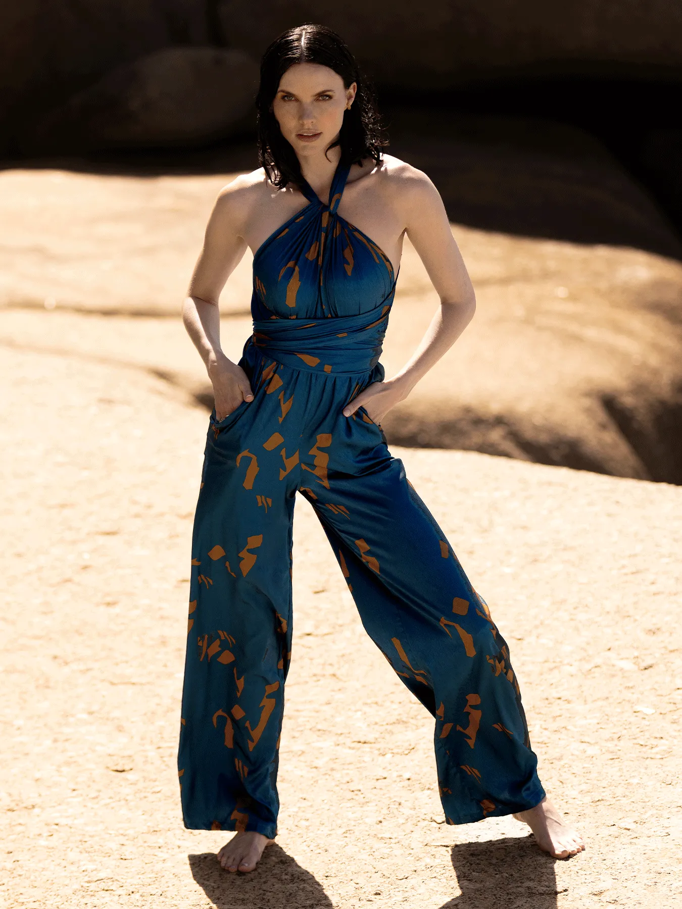 UMY Jumpsuit - Yraf Blue