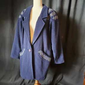 Vintage Mongolian Wool Coat XL