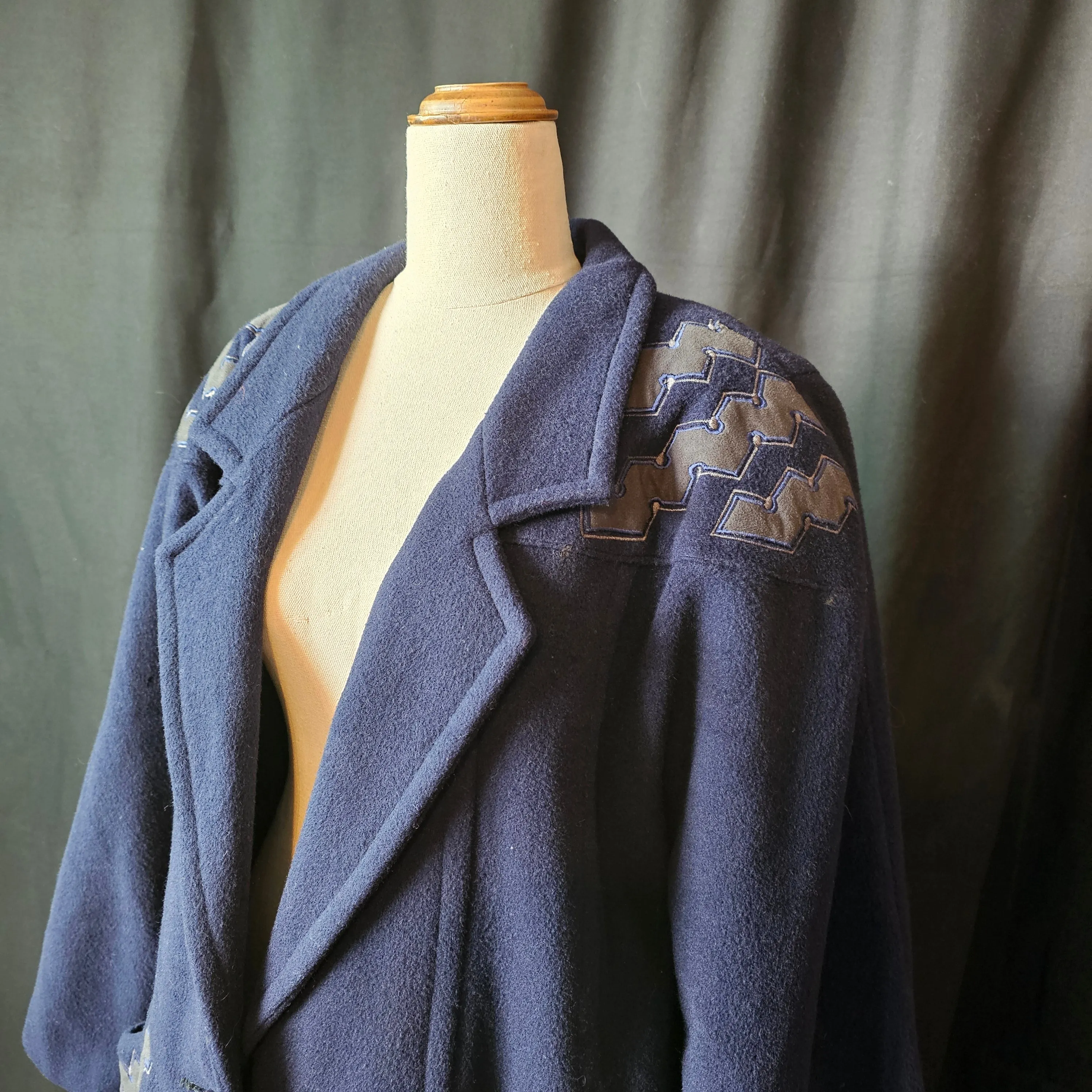 Vintage Mongolian Wool Coat XL