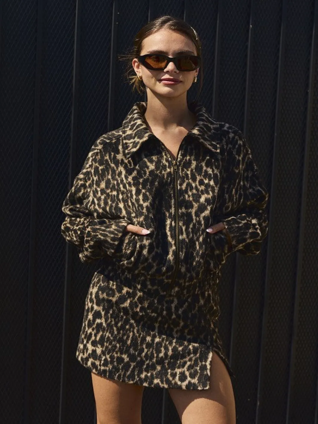 Vivian Leopard Print Jacket