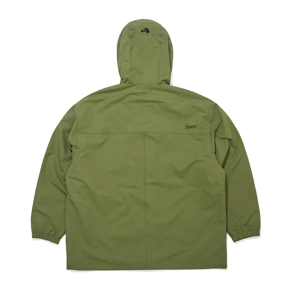 WIDE HOODED JACKET KHAKI