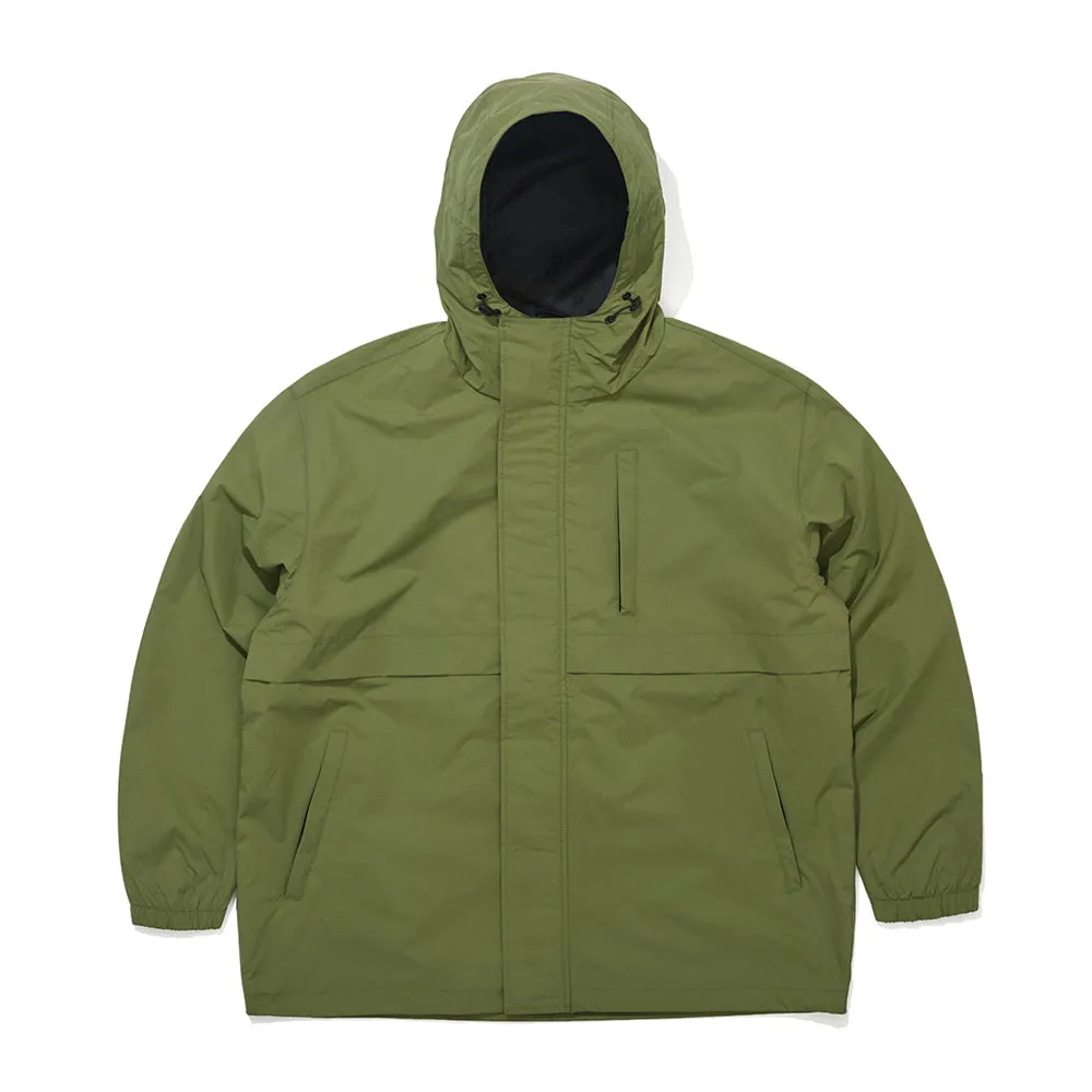 WIDE HOODED JACKET KHAKI