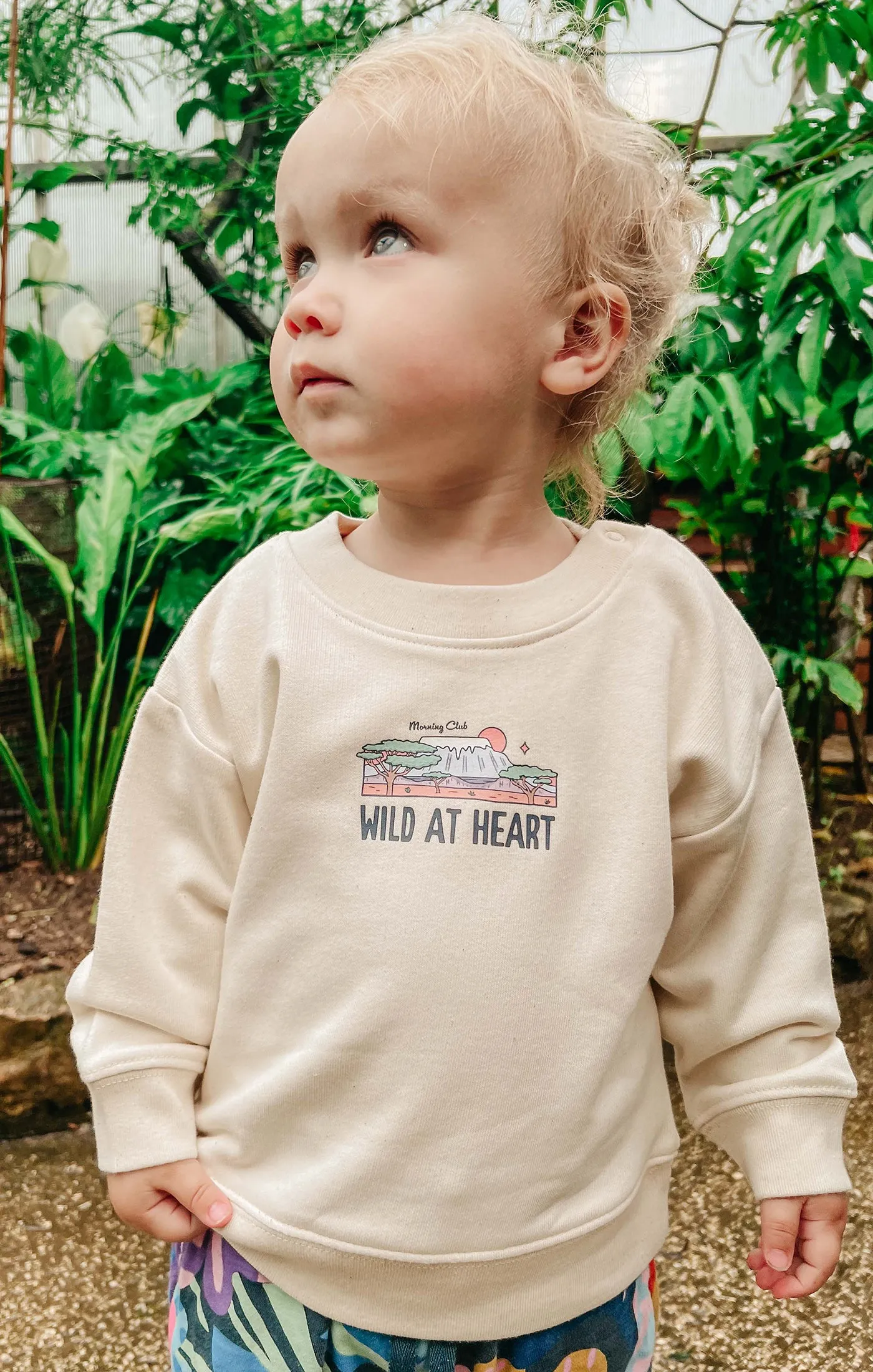 Wild At Heart Organic Cotton Childrens Sweatshirt