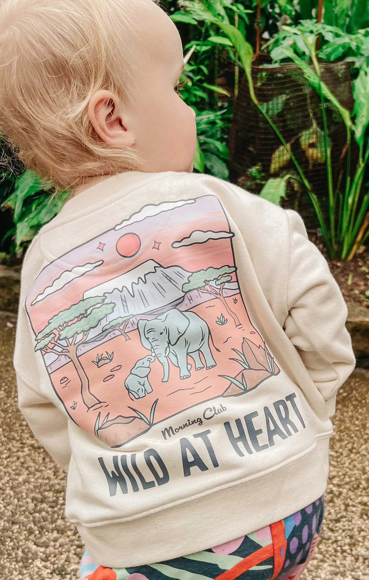 Wild At Heart Organic Cotton Childrens Sweatshirt