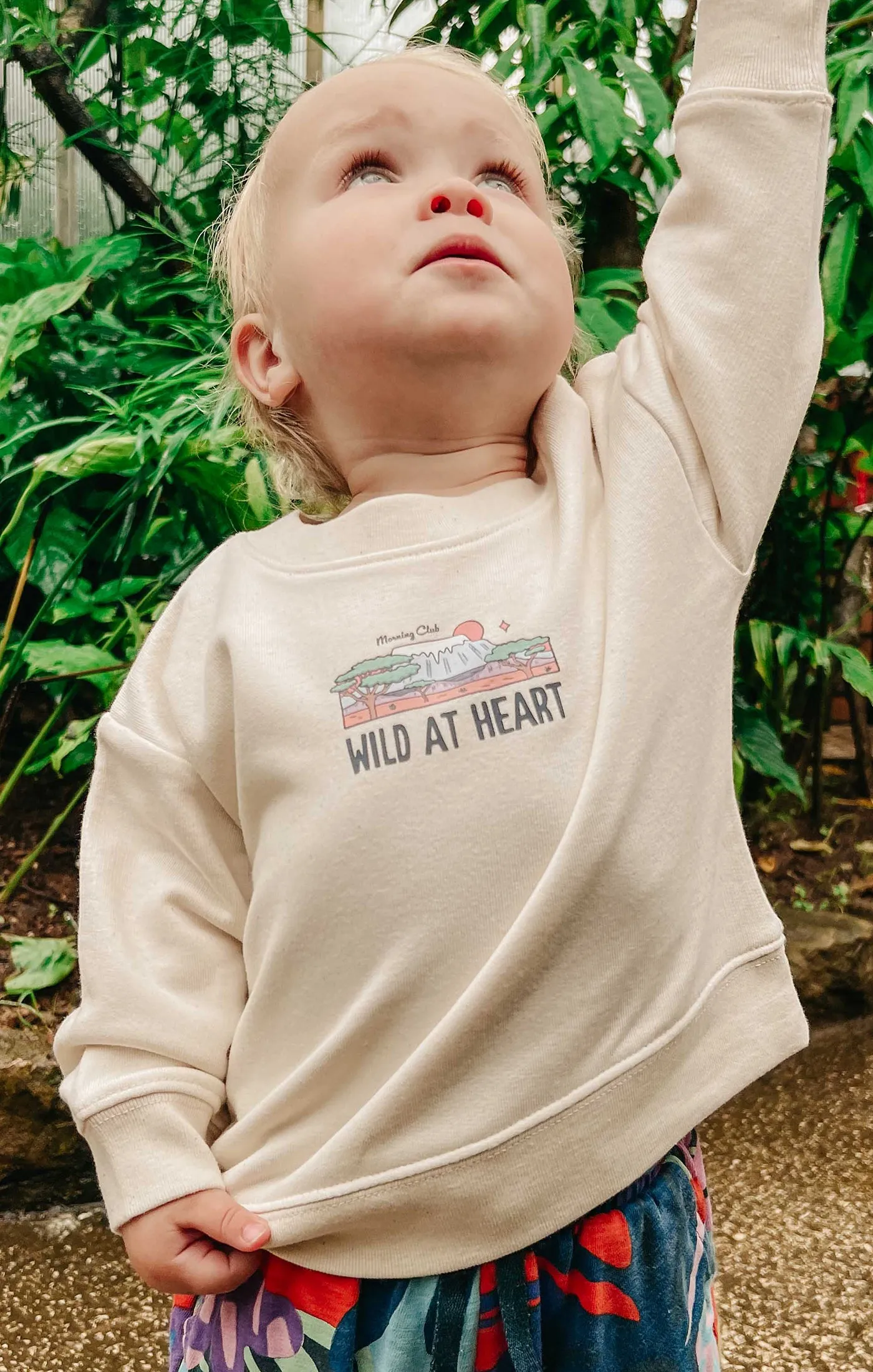 Wild At Heart Organic Cotton Childrens Sweatshirt