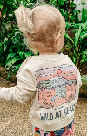 Wild At Heart Organic Cotton Childrens Sweatshirt