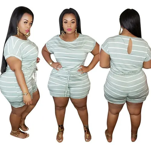 Women Jumpsuit Summer Clothes Shorts Plus Size