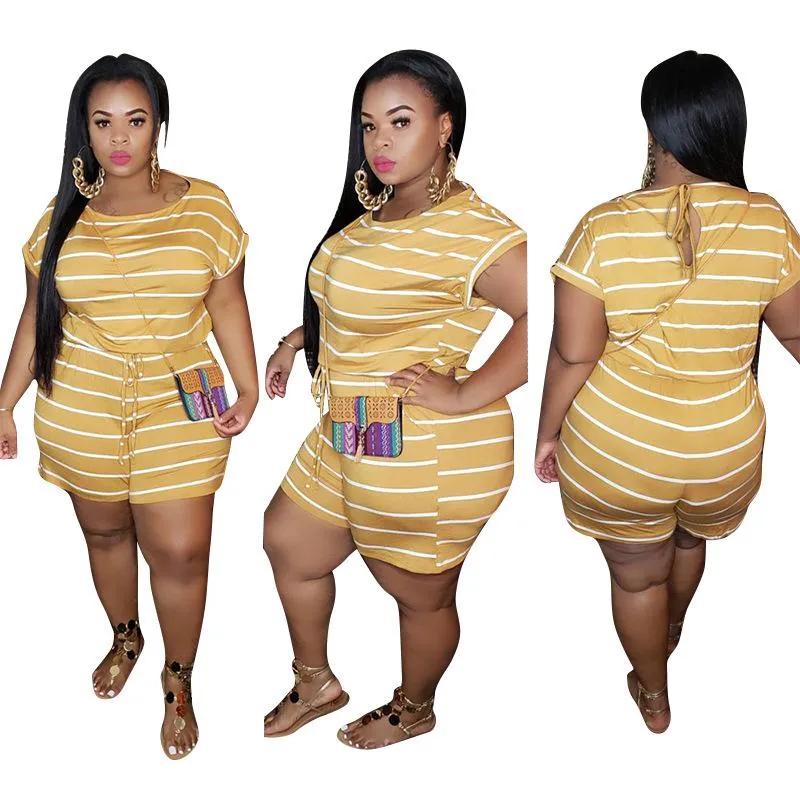 Women Jumpsuit Summer Clothes Shorts Plus Size