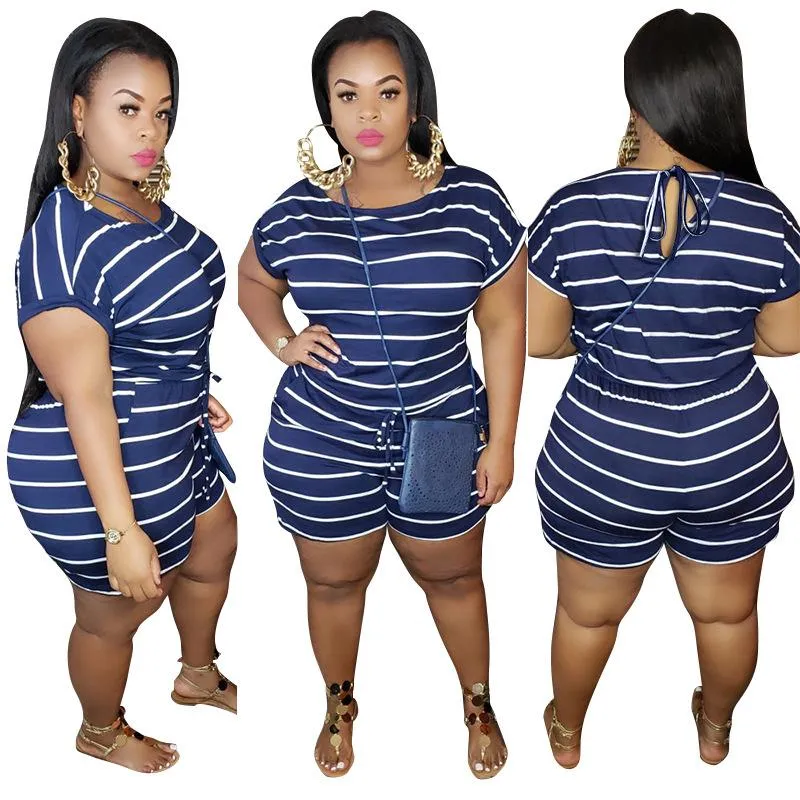 Women Jumpsuit Summer Clothes Shorts Plus Size