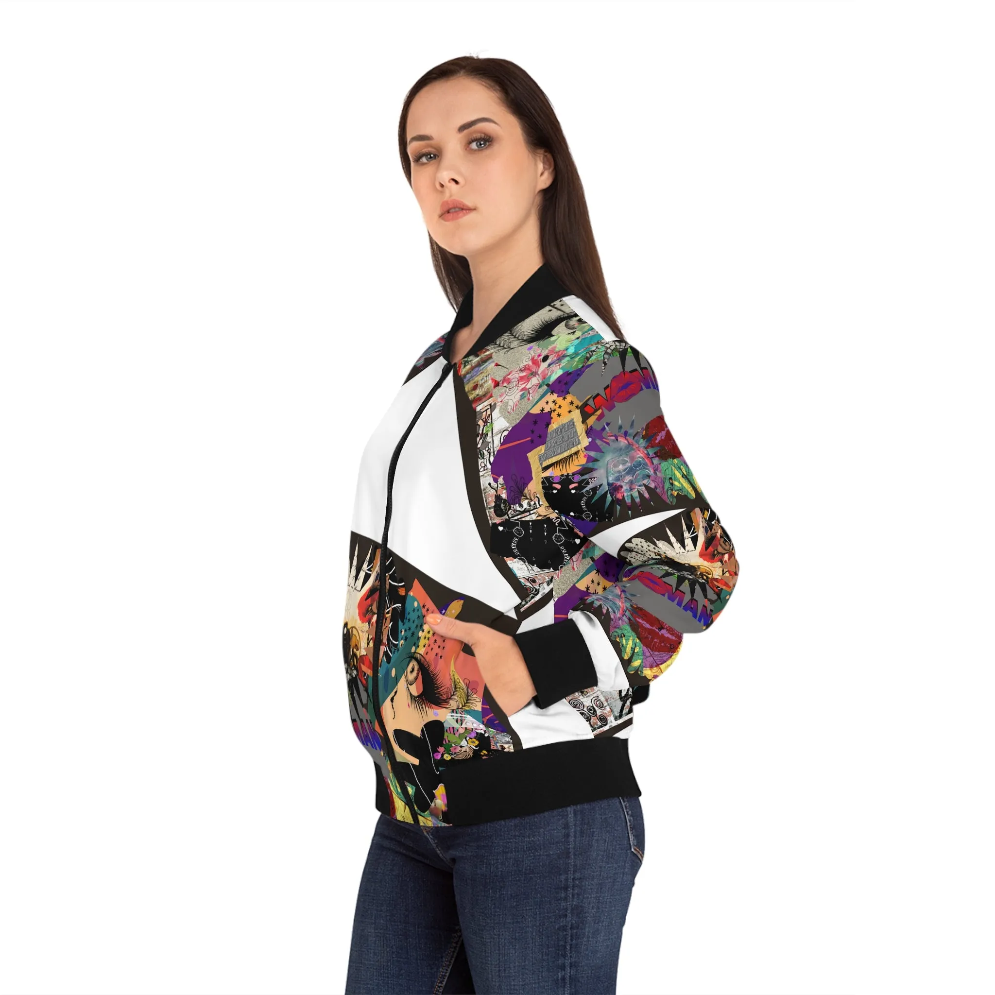 Women's Bomber Jacket (AOP) MARCIA