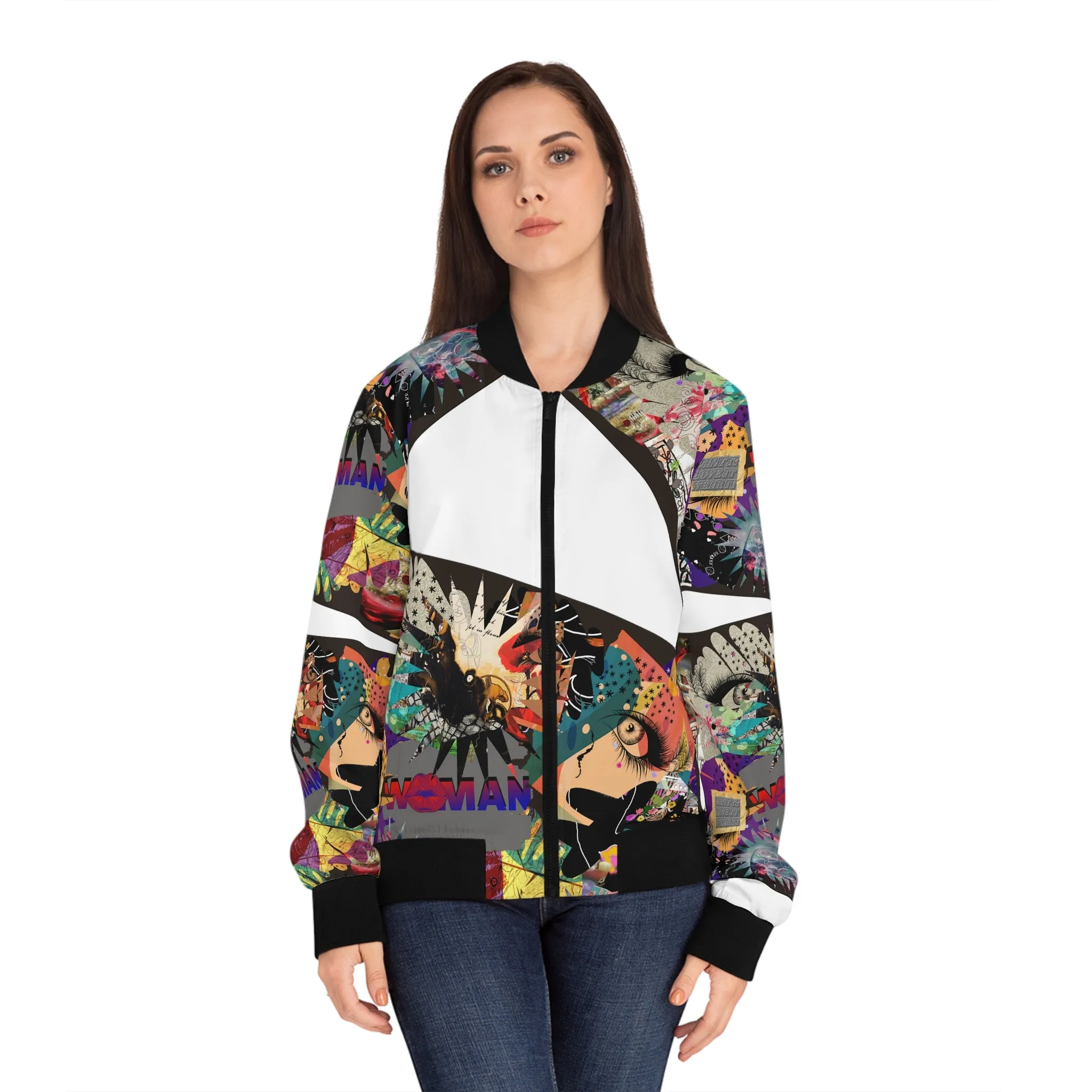 Women's Bomber Jacket (AOP) MARCIA