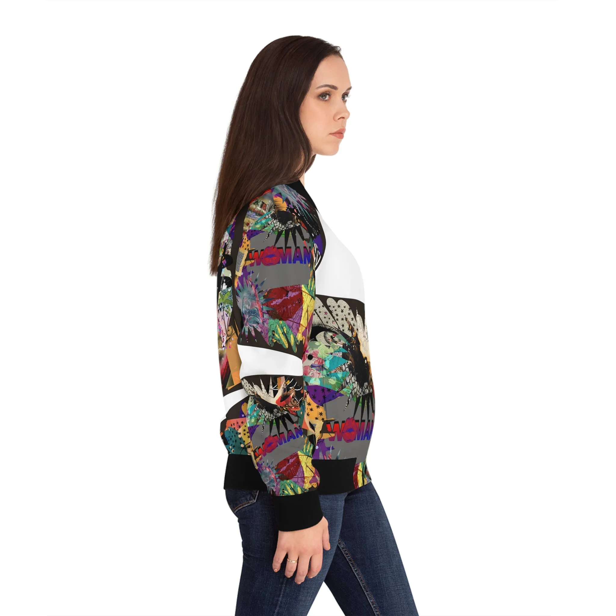 Women's Bomber Jacket (AOP) MARCIA