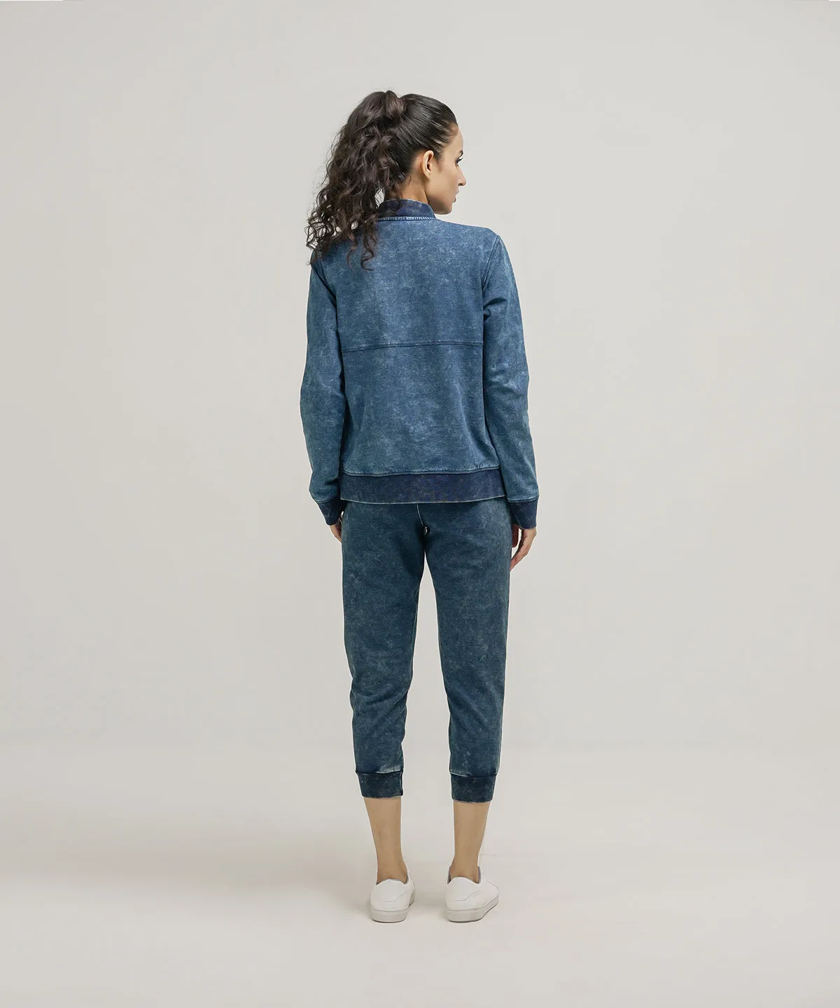 Women's Denim Bomber Jacket