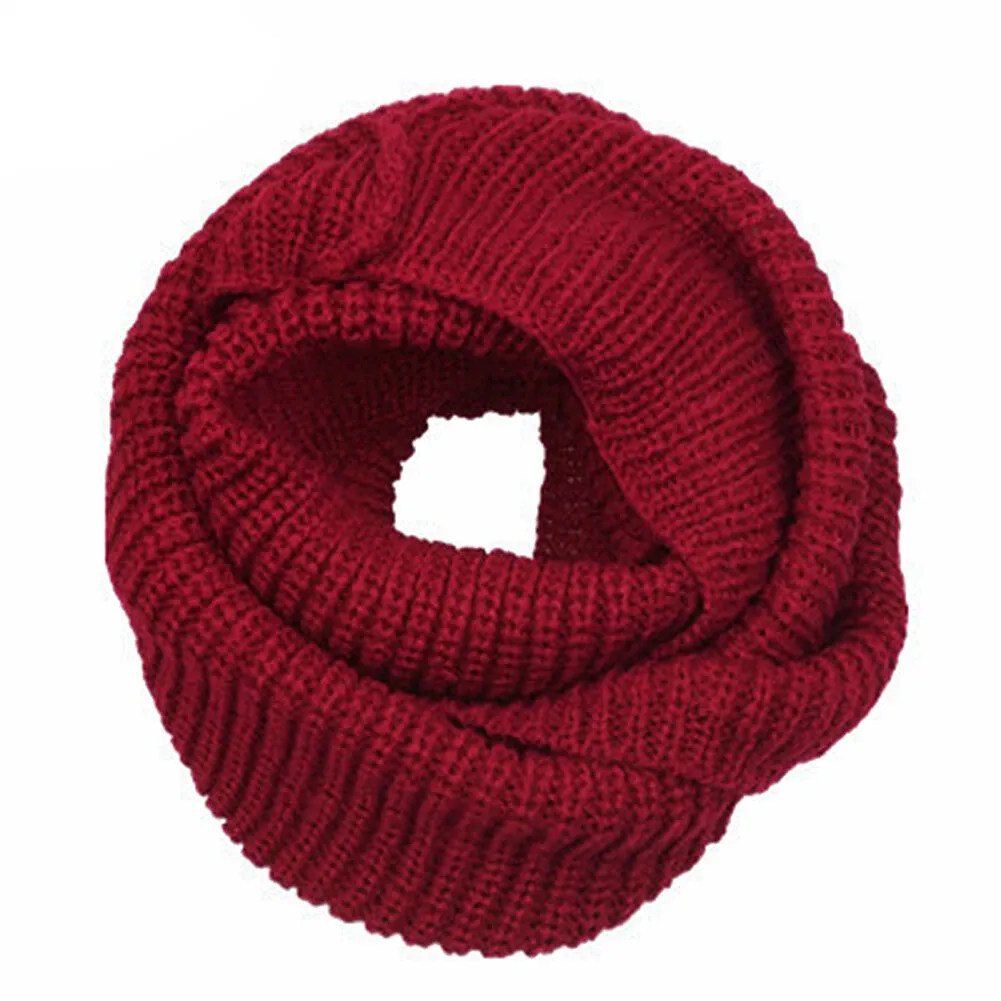 Women's Winter Warm Infinity 2 Circle/Loop Cable Knit Cowl Neck Long Scarf Shawl