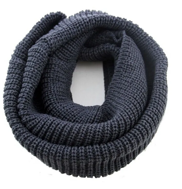 Women's Winter Warm Infinity 2 Circle/Loop Cable Knit Cowl Neck Long Scarf Shawl